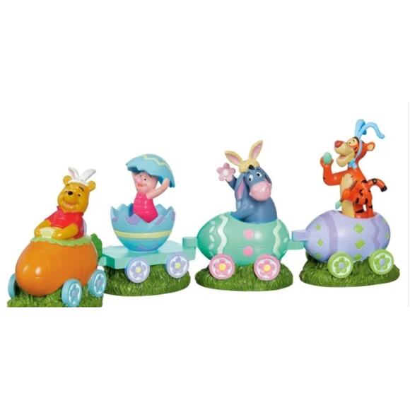 Disney Musical Light-up Easter Spring Village 13-piece Holiday Set NEW - Picture 6 of 11